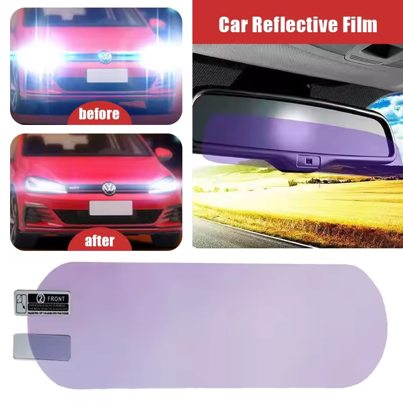 Anti Glare Car Rearview Mirror Film - Film Anti-éblouissement pour rétroviseur intérieur de