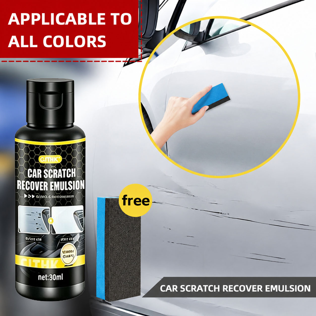 Car Scratch Repair Polishing Wax Paste - Cire anti-rayures pour voiture, cire anti-taches,