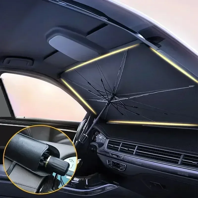 Parasol de voiture pliable, pa - Car Sunshade Windshield Umbrella Foldable avis et prix