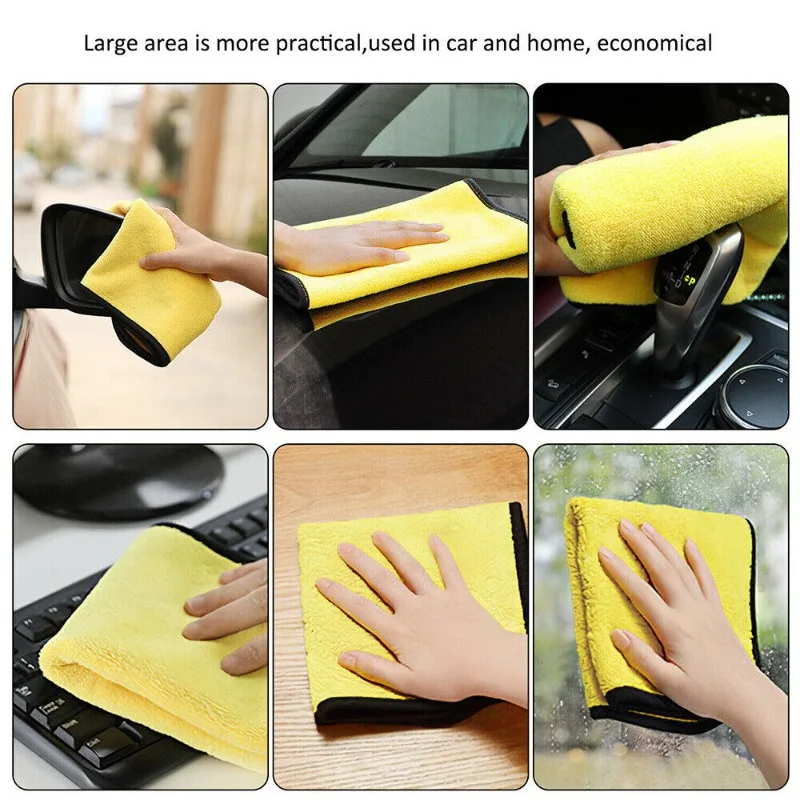 Serviettes de séchage épaisses - Microfiber Car Drying Towel Super Absorbent avis et prix