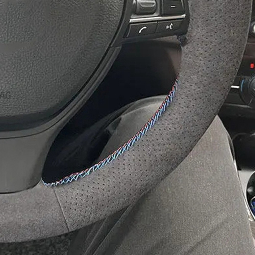 Housse de volant de voiture en - Car Steering Wheel Cover Anti Slip Breathable avis et prix